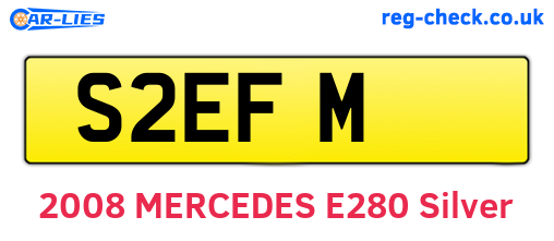 S2EFM are the vehicle registration plates.