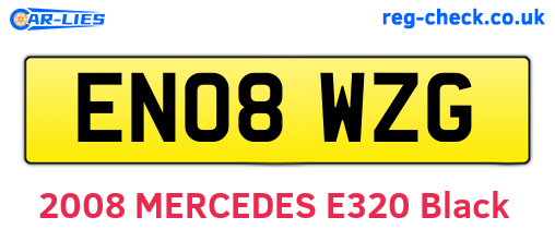 EN08WZG are the vehicle registration plates.
