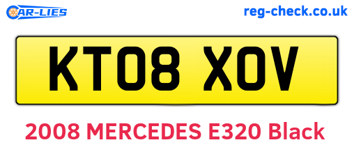 KT08XOV are the vehicle registration plates.