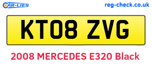 KT08ZVG are the vehicle registration plates.