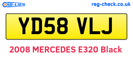 YD58VLJ are the vehicle registration plates.