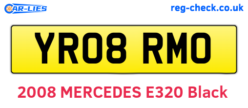 YR08RMO are the vehicle registration plates.