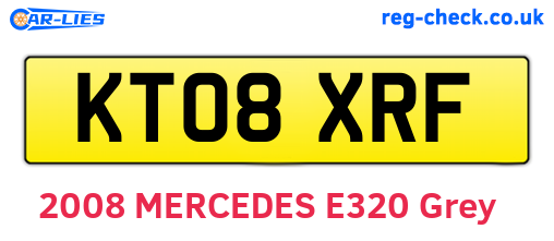 KT08XRF are the vehicle registration plates.
