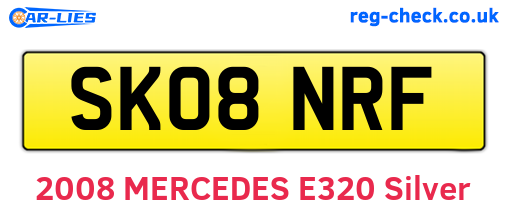 SK08NRF are the vehicle registration plates.