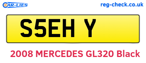 S5EHY are the vehicle registration plates.