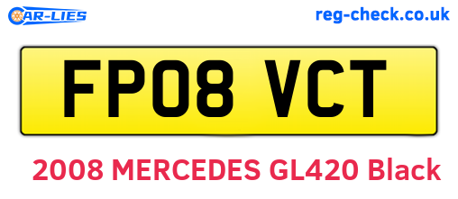 FP08VCT are the vehicle registration plates.