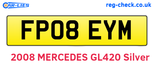 FP08EYM are the vehicle registration plates.