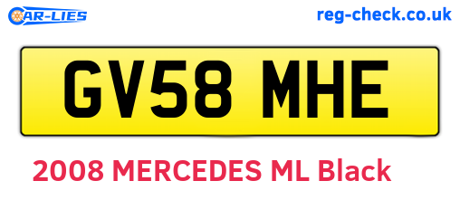 GV58MHE are the vehicle registration plates.