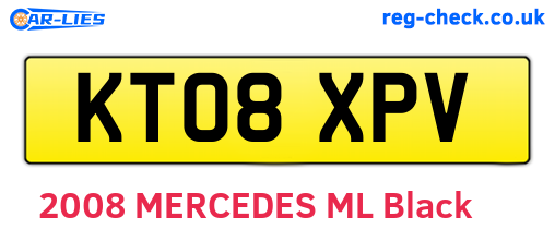 KT08XPV are the vehicle registration plates.