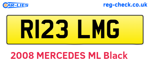 R123LMG are the vehicle registration plates.