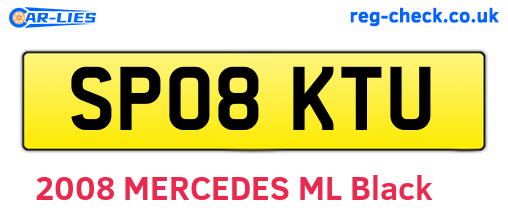 SP08KTU are the vehicle registration plates.