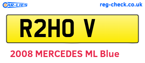 R2HOV are the vehicle registration plates.