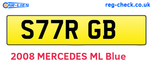 S77RGB are the vehicle registration plates.