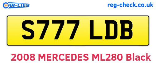 S777LDB are the vehicle registration plates.