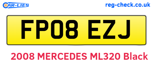 FP08EZJ are the vehicle registration plates.
