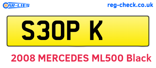 S3OPK are the vehicle registration plates.
