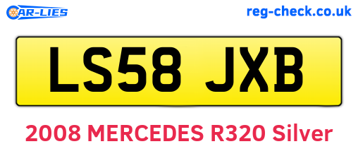LS58JXB are the vehicle registration plates.