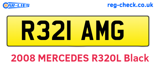 R321AMG are the vehicle registration plates.