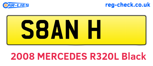 S8ANH are the vehicle registration plates.