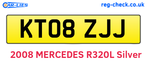 KT08ZJJ are the vehicle registration plates.