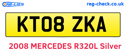 KT08ZKA are the vehicle registration plates.