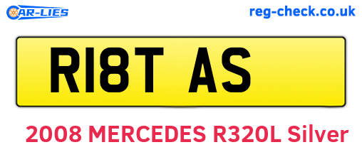 R18TAS are the vehicle registration plates.