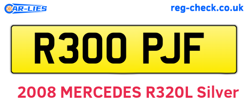 R300PJF are the vehicle registration plates.