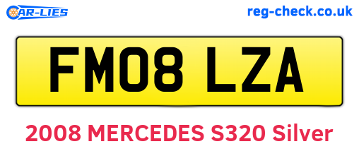 FM08LZA are the vehicle registration plates.