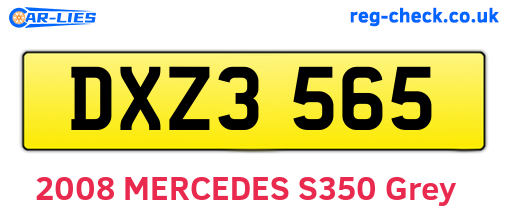 DXZ3565 are the vehicle registration plates.