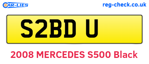 S2BDU are the vehicle registration plates.