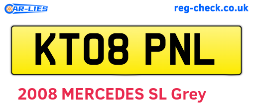 KT08PNL are the vehicle registration plates.