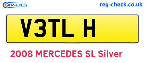 V3TLH are the vehicle registration plates.