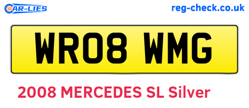 WR08WMG are the vehicle registration plates.