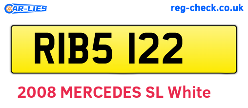 RIB5122 are the vehicle registration plates.