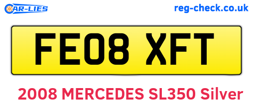 FE08XFT are the vehicle registration plates.