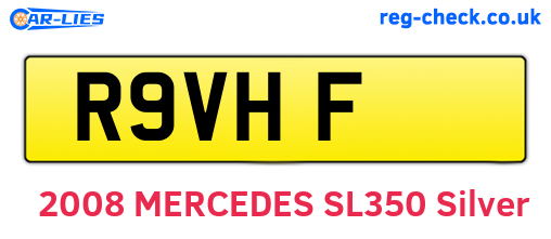 R9VHF are the vehicle registration plates.