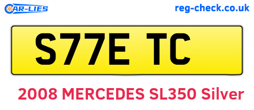 S77ETC are the vehicle registration plates.