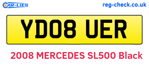 YD08UER are the vehicle registration plates.