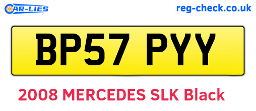 BP57PYY are the vehicle registration plates.