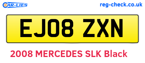 EJ08ZXN are the vehicle registration plates.