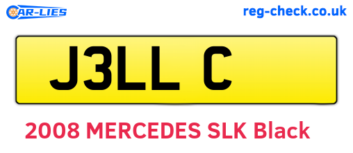 J3LLC are the vehicle registration plates.