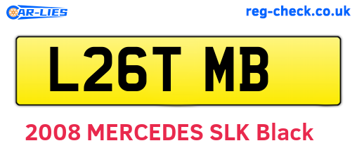 L26TMB are the vehicle registration plates.