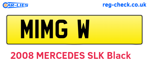 M1MGW are the vehicle registration plates.