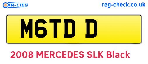 M6TDD are the vehicle registration plates.