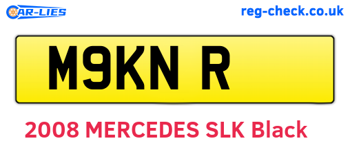 M9KNR are the vehicle registration plates.