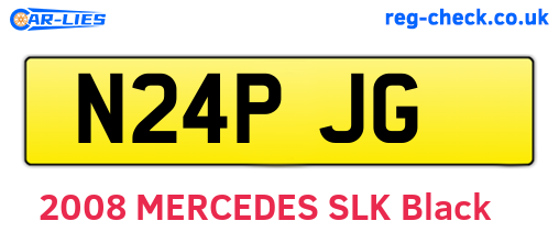 N24PJG are the vehicle registration plates.