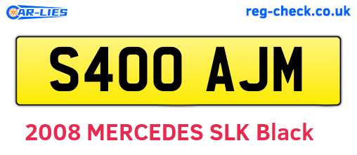 S400AJM are the vehicle registration plates.