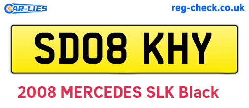 SD08KHY are the vehicle registration plates.