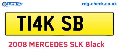 T14KSB are the vehicle registration plates.
