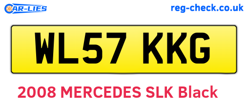 WL57KKG are the vehicle registration plates.